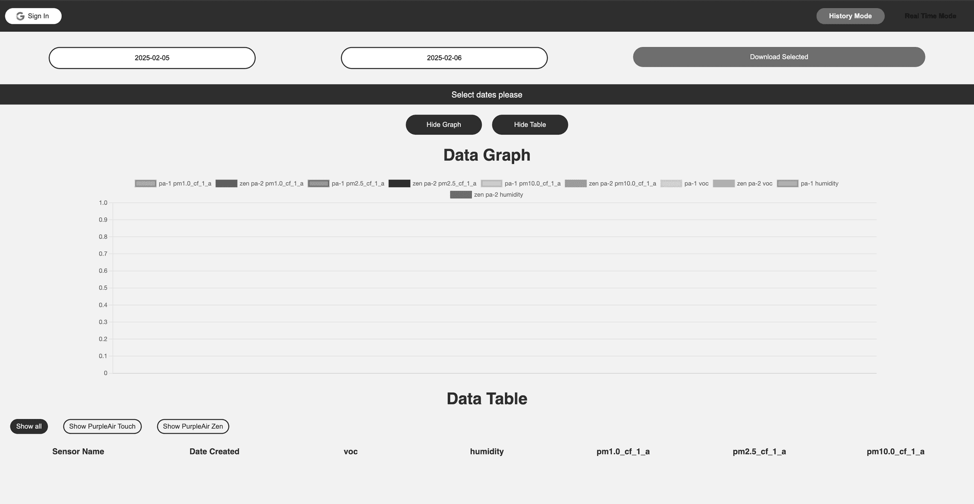 purple air tool preview